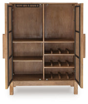 Pellamour - Bar Cabinet - Natural Brown - R&R Furniture Gallery (Fountain Valley, CA)