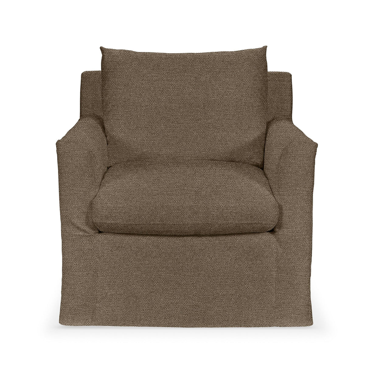 Classic Home Cassiano swivel chair with plush upholstered seat and backrest, featuring a modern design and sturdy base.