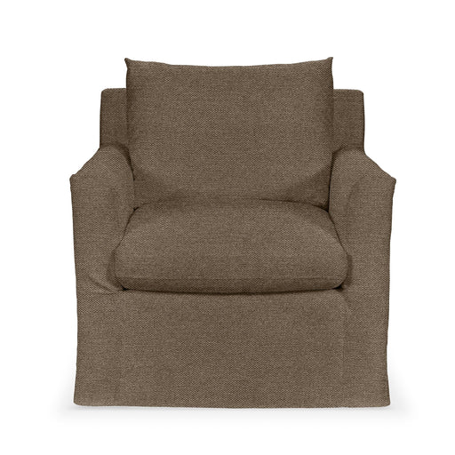 Classic Home Cassiano swivel chair with plush upholstered seat and backrest, featuring a modern design and sturdy base.