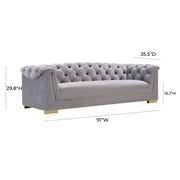 Farah - Velvet Sofa - R&R Furniture Gallery (Fountain Valley, CA)