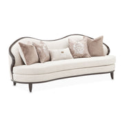 Camellia Field - Chenille Sofa - Beige / Dark Brown - R&R Furniture Gallery (Fountain Valley, CA)