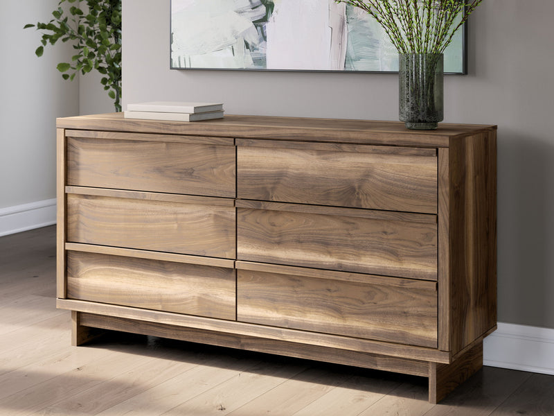 Chirason - Six Drawer Dresser - Brown - R&R Furniture Gallery (Fountain Valley, CA)