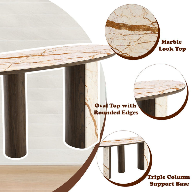 Haidar - Table With Marble Top - R&R Furniture Gallery (Fountain Valley, CA)