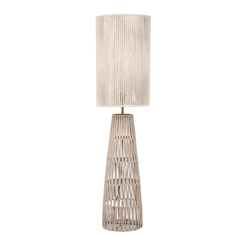 Beam - Jute Floor Lamp - Cream / Natural - R&R Furniture Gallery (Fountain Valley, CA)