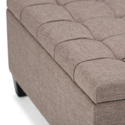 Harrison - Upholstered Coffee Table Storage Ottoman - R&R Furniture Gallery (Fountain Valley, CA)