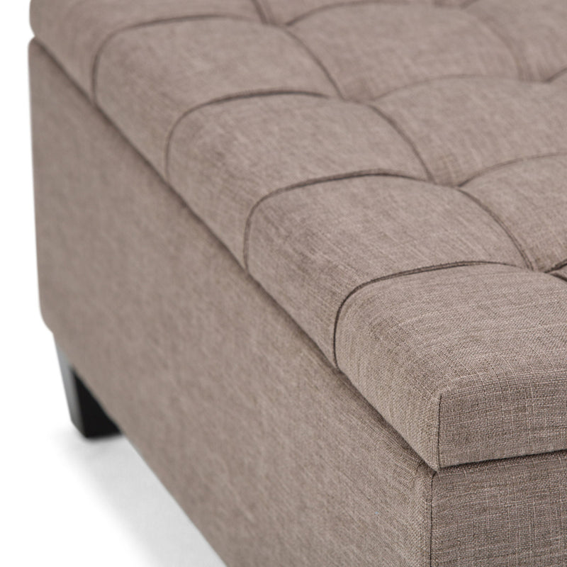 Harrison - Upholstered Coffee Table Storage Ottoman - R&R Furniture Gallery (Fountain Valley, CA)