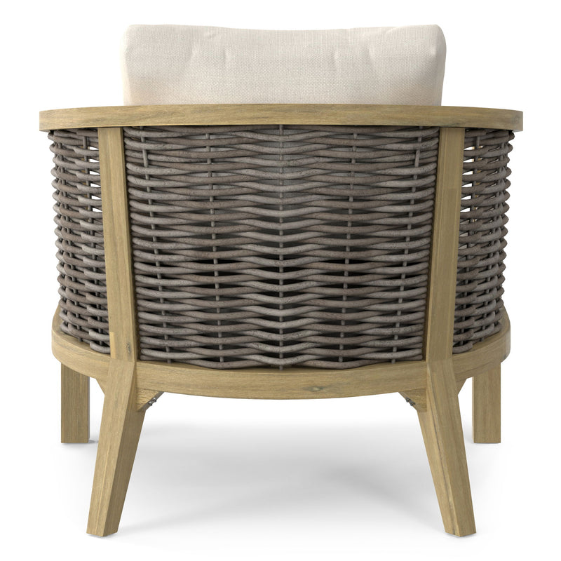 Parkside - Outdoor Conversation Chair (Set of 2) - Natural - R&R Furniture Gallery (Fountain Valley, CA)