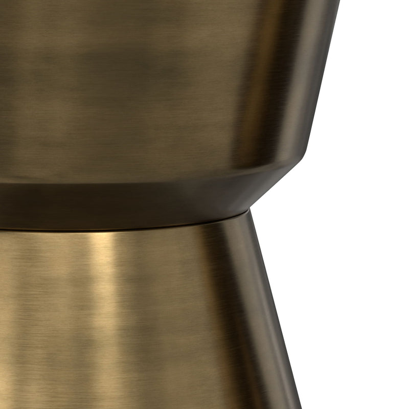 Allegra - Side Table - Antique Brass - R&R Furniture Gallery (Fountain Valley, CA)