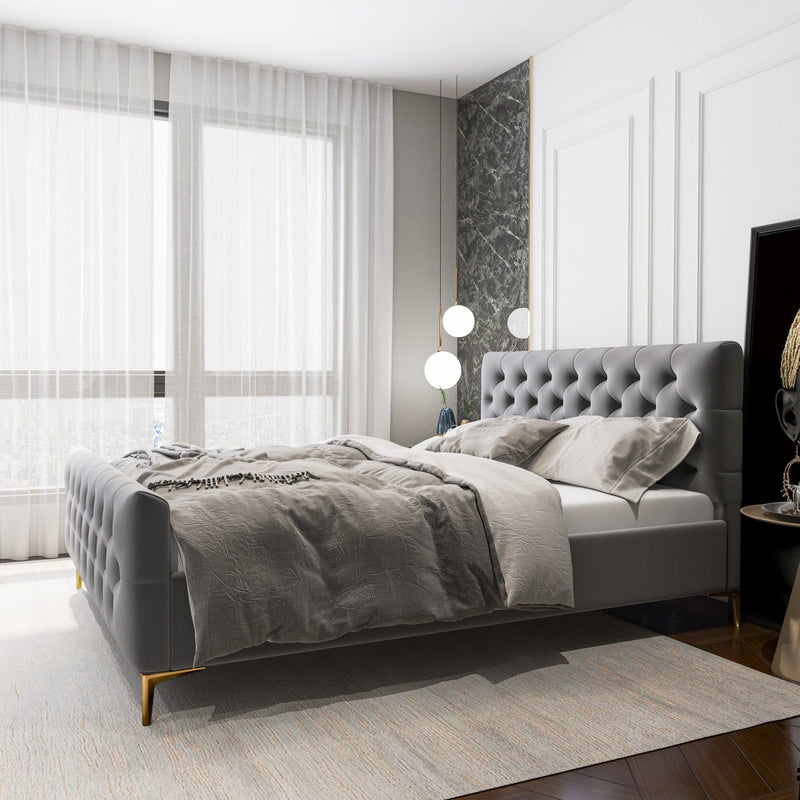 Bailey - Elegant Design Bed - R&R Furniture Gallery (Fountain Valley, CA)