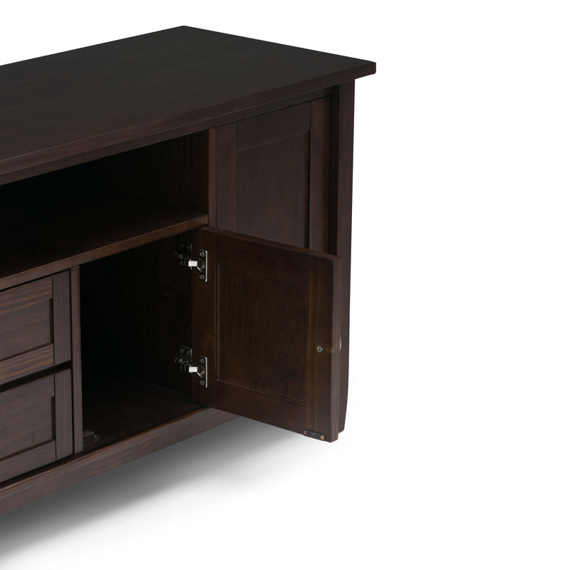 Warm Shaker - TV Media Stand Handcrafted - Tobacco Brown - R&R Furniture Gallery (Fountain Valley, CA)
