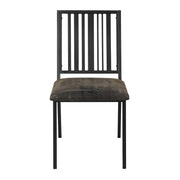 Zudora - Side Chair (Set of 2) - Synthetic Leather & Black - R&R Furniture Gallery (Fountain Valley, CA)