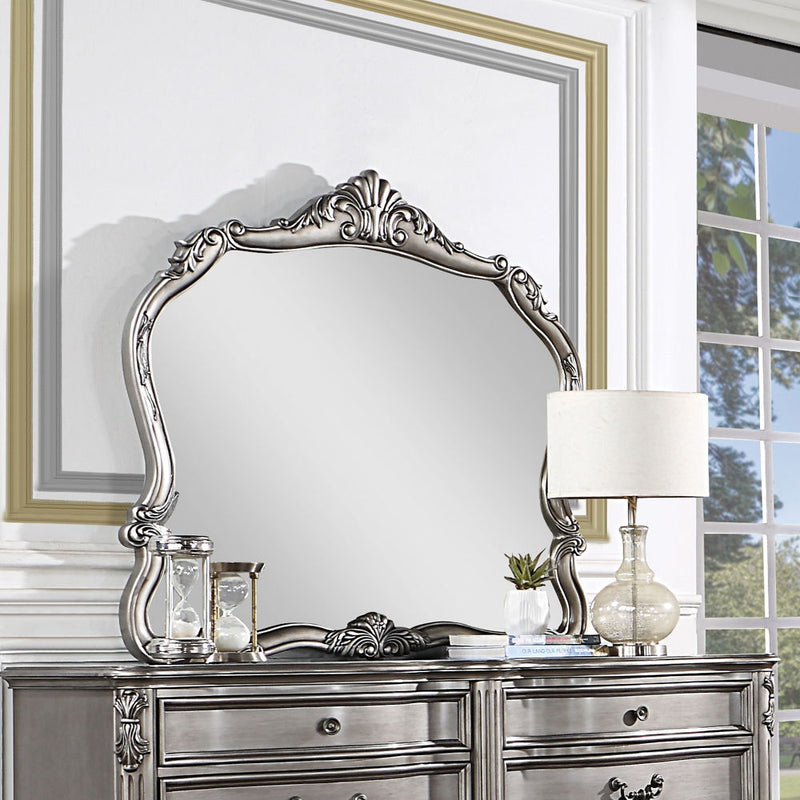 Ariadne - Mirror - Antique Platinum - R&R Furniture Gallery (Fountain Valley, CA)