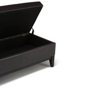 Oregon - Contemporary Storage Ottoman Bench With Tray - R&R Furniture Gallery (Fountain Valley, CA)
