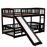 Low Bunk Bed With Slide, Fence And Ladder - R&R Furniture Gallery (Fountain Valley, CA)