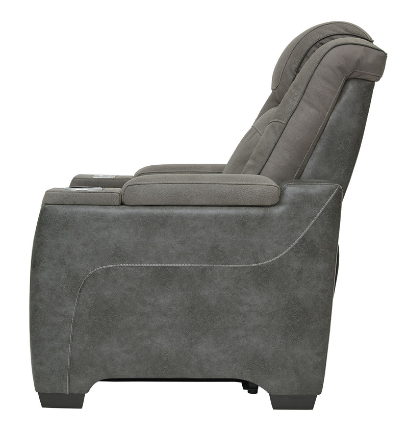 Next-Gen Durapella - Pwr Recliner/Adj Headrest - R&R Furniture Gallery (Fountain Valley, CA)