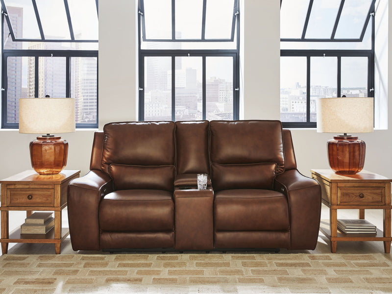 DeepWakes - Power Reclining Loveseat / Console / Adjustable Headrest - R&R Furniture Gallery (Fountain Valley, CA)