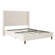 Peyton - Upholstered Bed With 54" High Headboard, Traditional Hand Buttoned Tufting - R&R Furniture Gallery (Fountain Valley, CA)
