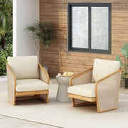 Royal - Wood Textilene Club Chair - R&R Furniture Gallery (Fountain Valley, CA)