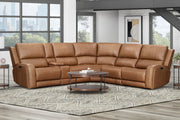Parker Living Belmont zero gravity power reclining sectional with adjustable headrests, featuring plush fabric and modern design.