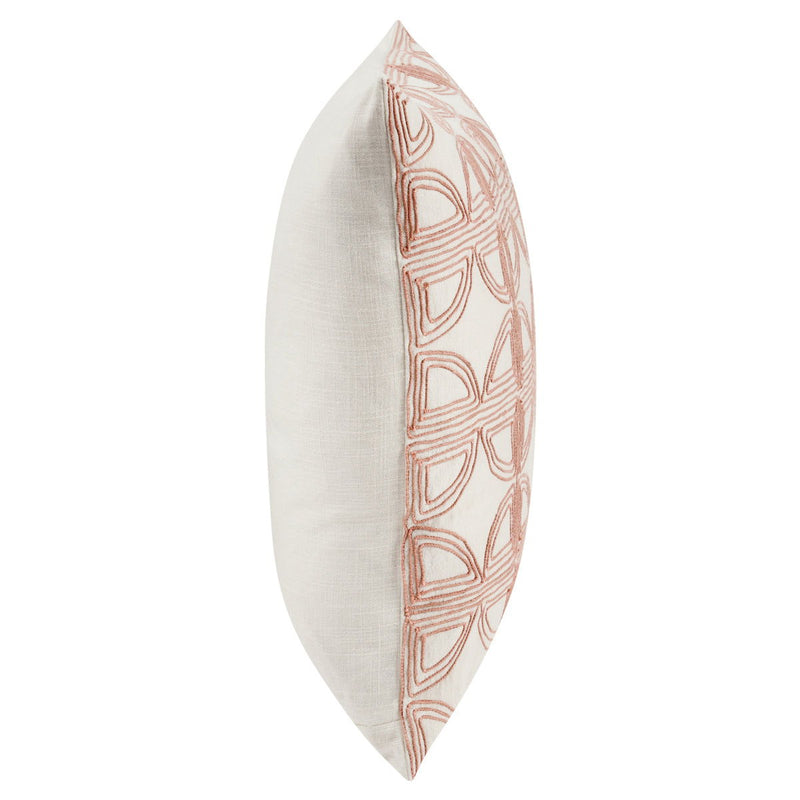 Villa Classics - Elea 22" x 22" Pillow - Ivory / Blush