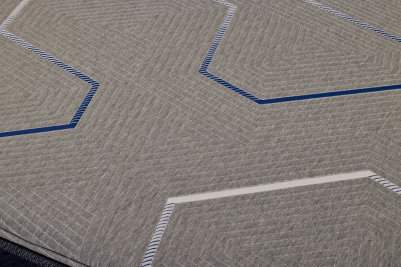 Restonic HealthRest PolarBreeze Super hybrid mattress with a quilted top and supportive layers, designed for comfort and cooling.