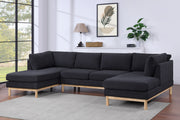 Hallie - Wide Sherpa Double Chaise U-Shape Sectional Sofa - R&R Furniture Gallery (Fountain Valley, CA)
