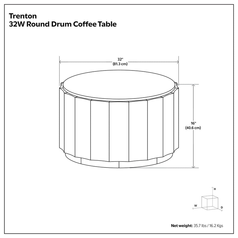 Trenton - Coffee Table - Walnut Brown - R&R Furniture Gallery (Fountain Valley, CA)
