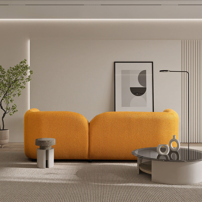 Donna - Japandi Design Boucle Sofa - R&R Furniture Gallery (Fountain Valley, CA)