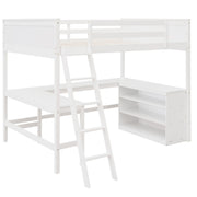 Loft Bed With Shelves With Desk - R&R Furniture Gallery (Fountain Valley, CA)