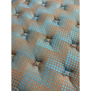 Restonic Comfort Care 9-inch medium hybrid foam core mattress with dual-sided design, showcasing plush top and supportive base.