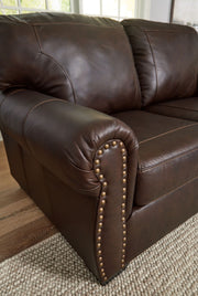 Colleton - Loveseat - Dark Brown - R&R Furniture Gallery (Fountain Valley, CA)