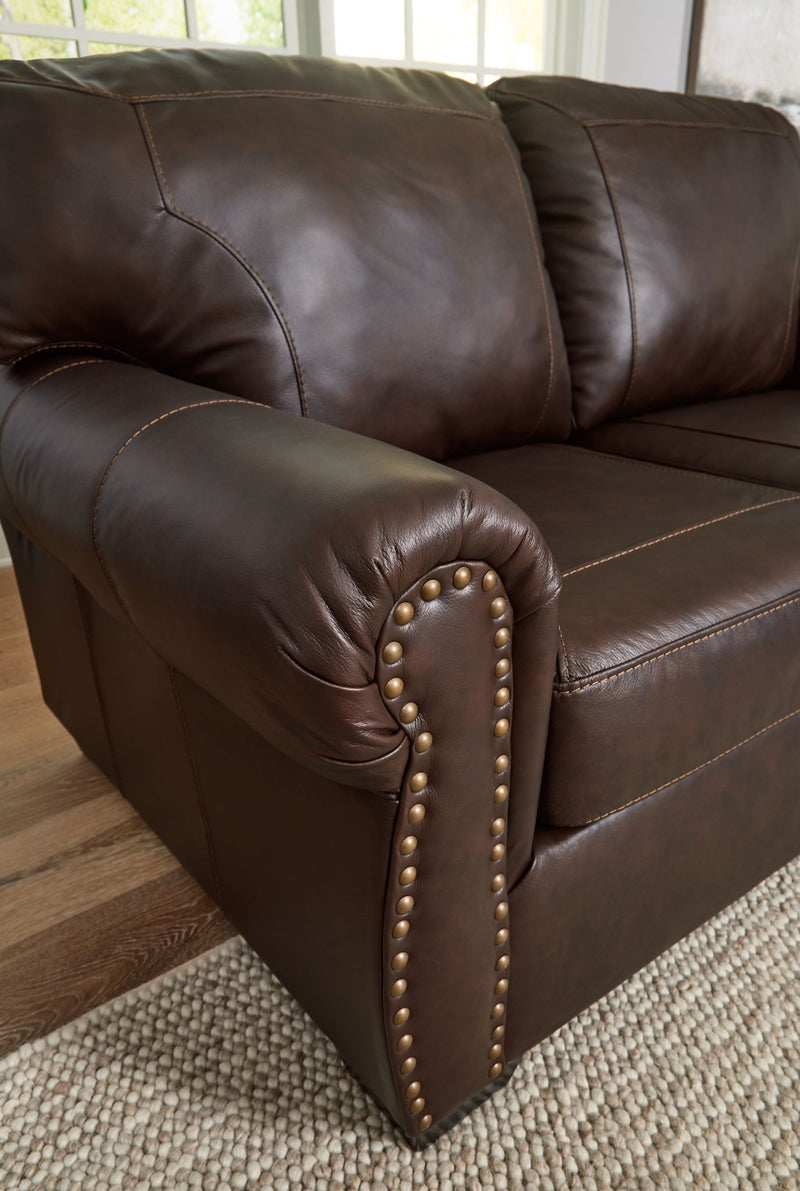 Colleton - Loveseat - Dark Brown - R&R Furniture Gallery (Fountain Valley, CA)