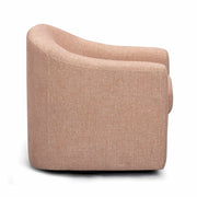 TOV Furniture Thao swivel chair with a modern design, featuring a cushioned seat and a sleek, rounded base for versatile seating.