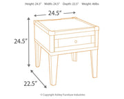 Todoe - Rectangular End Table - Dark Gray - R&R Furniture Gallery (Fountain Valley, CA)