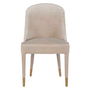 Set of two Uttermost Brie armless chairs with plush upholstery and sleek design, perfect for contemporary living spaces.