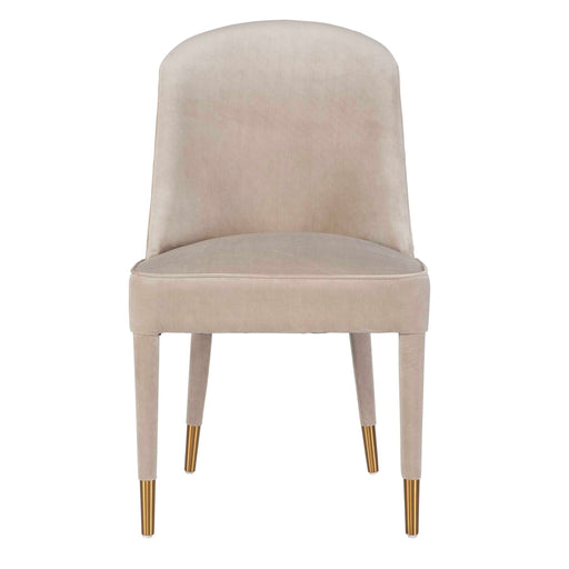 Set of two Uttermost Brie armless chairs with plush upholstery and sleek design, perfect for contemporary living spaces.