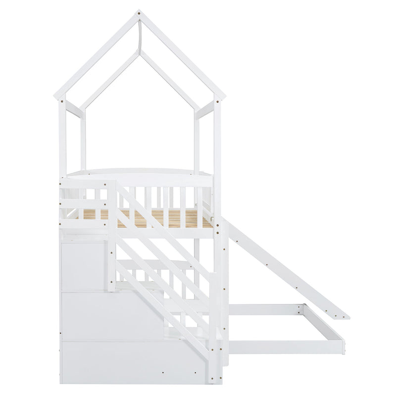 House Bunk Bed With Slide - R&R Furniture Gallery (Fountain Valley, CA)