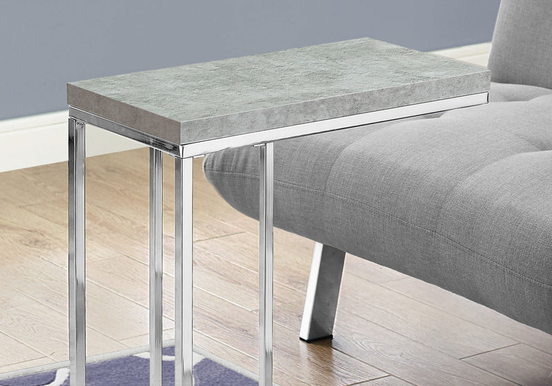 Accent Table, C - Shaped, Tempered Glass, Stylish Design Contemporary & Modern - R&R Furniture Gallery (Fountain Valley, CA)