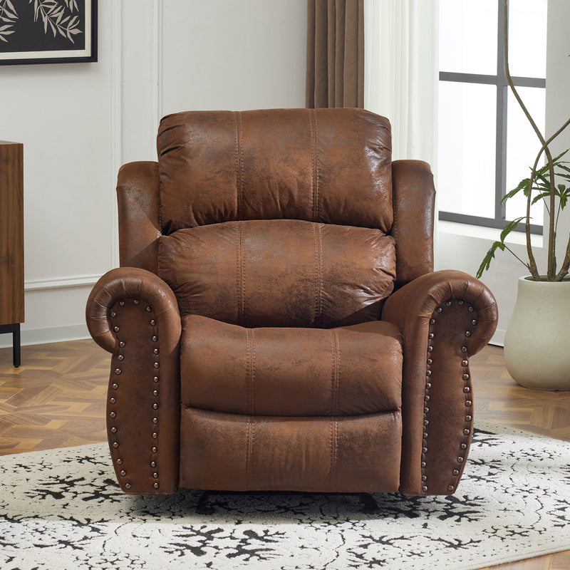 Wide Standard Manual Glider Recliner - R&R Furniture Gallery (Fountain Valley, CA)