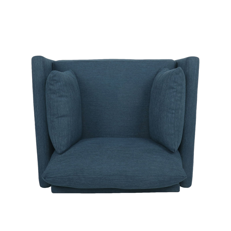Luminate - Upholstered Fabric Club Chair With Tapered Legs And 2 Accent Pillows - R&R Furniture Gallery (Fountain Valley, CA)