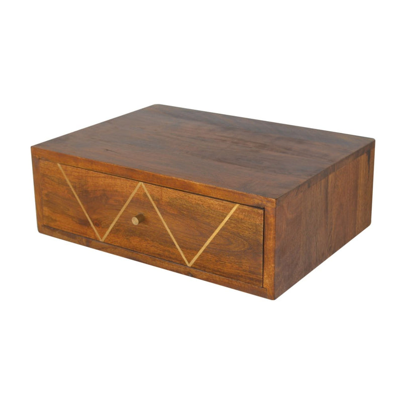 Floating Bedside Table - Chestnut - R&R Furniture Gallery (Fountain Valley, CA)