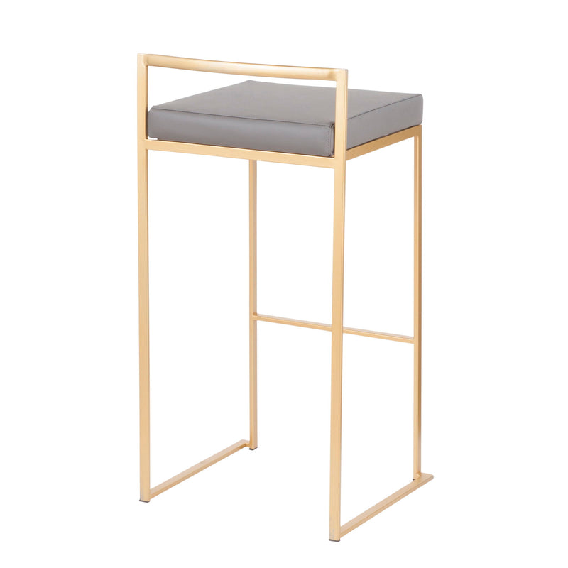 Lumi Source Fuji contemporary glam barstool with quality construction, featuring a sleek design and sturdy frame for modern interiors.