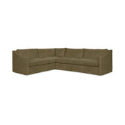 Classic Home Kipton upholstered corner sectional sofa with plush cushions and modern design, showcasing its corner seating layout.