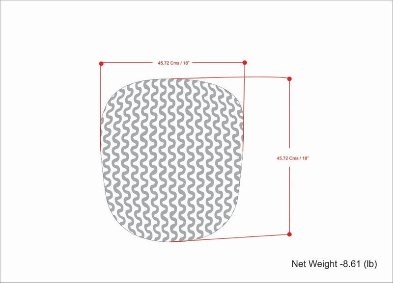 Wynne - Round Knitted Outdoor / Indoor Pouf - Orange - R&R Furniture Gallery (Fountain Valley, CA)