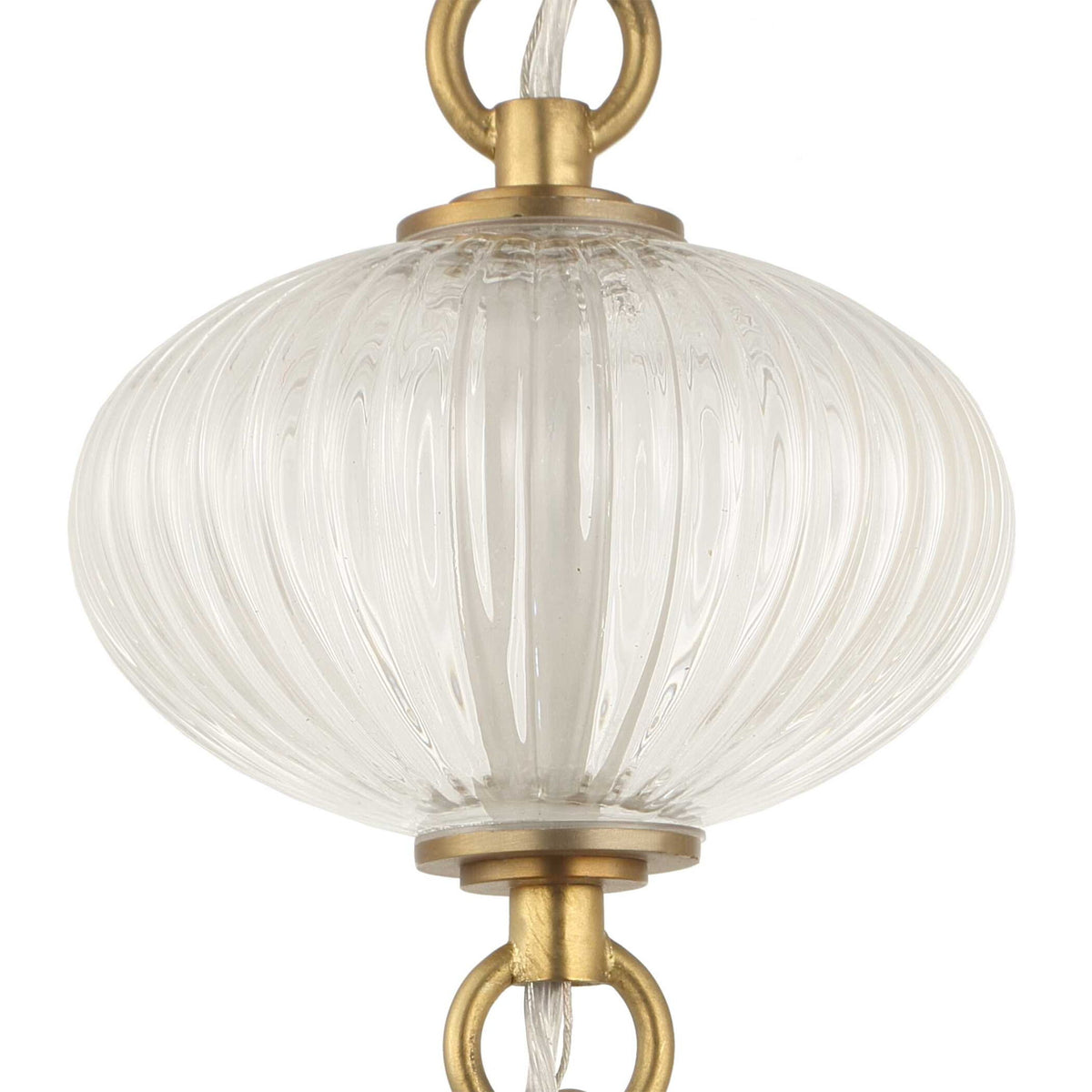 Uttermost Bellaire 1-light pendant with gold finish and glass shade, modern pendant lighting for stylish interior decor.