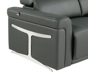 1126 - Top Grain Power Reclining Italian Leather Loveseat - R&R Furniture Gallery (Fountain Valley, CA)