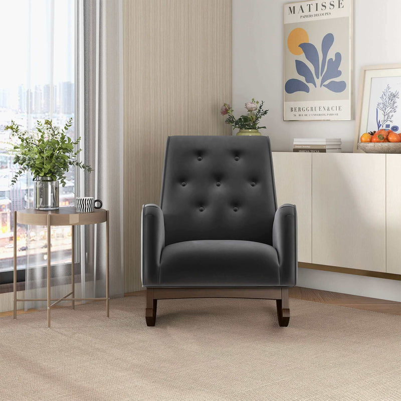 Demetrius - Mid-Century Modern Rocking Chair - R&R Furniture Gallery (Fountain Valley, CA)