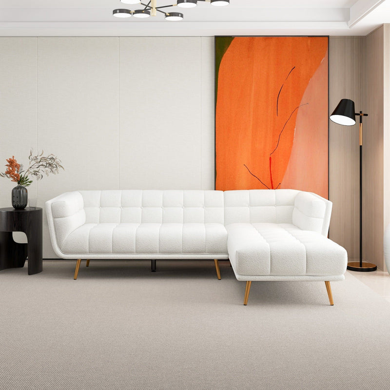 Addison - L Shape Sectional Sofa Tufted - R&R Furniture Gallery (Fountain Valley, CA)
