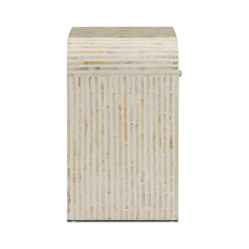 Borno - Mother Of Pearl Nightstand - Natural