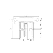 Greta - Bar Table - Antique White - R&R Furniture Gallery (Fountain Valley, CA)